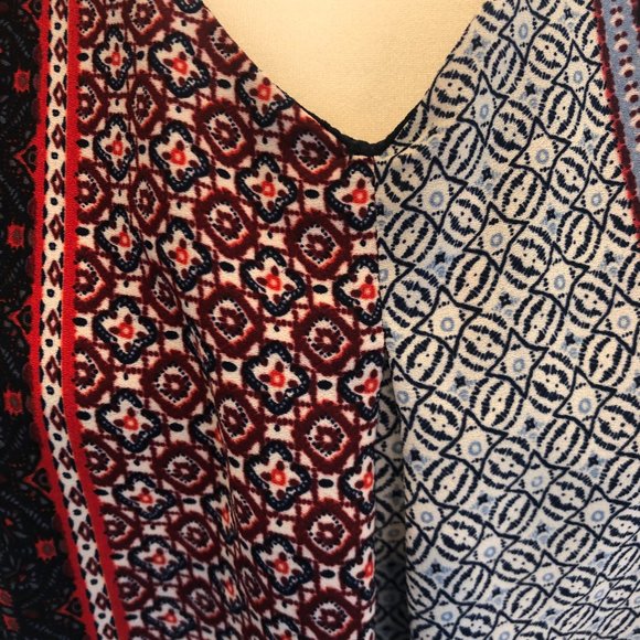 Monteau Los Angeles Boho Print Top, Size M - Picture 4 of 8